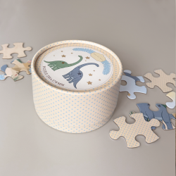 Puslespil med dinosaur