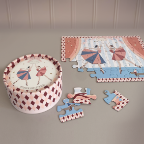 Puslespil med ballerina